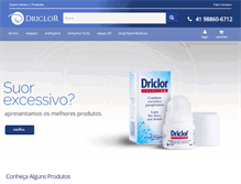 Tablet Screenshot of driclor.com.br